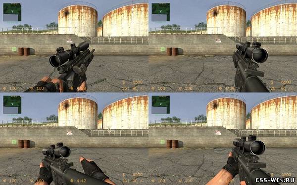 sniped m4 scope